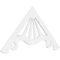 Ekena Millwork Pitch Marshall Architectural Grade PVC Gable Pediment, 60"W x 30"H x 1"P (12/12) GPP060X030X100MAR - alternate 1